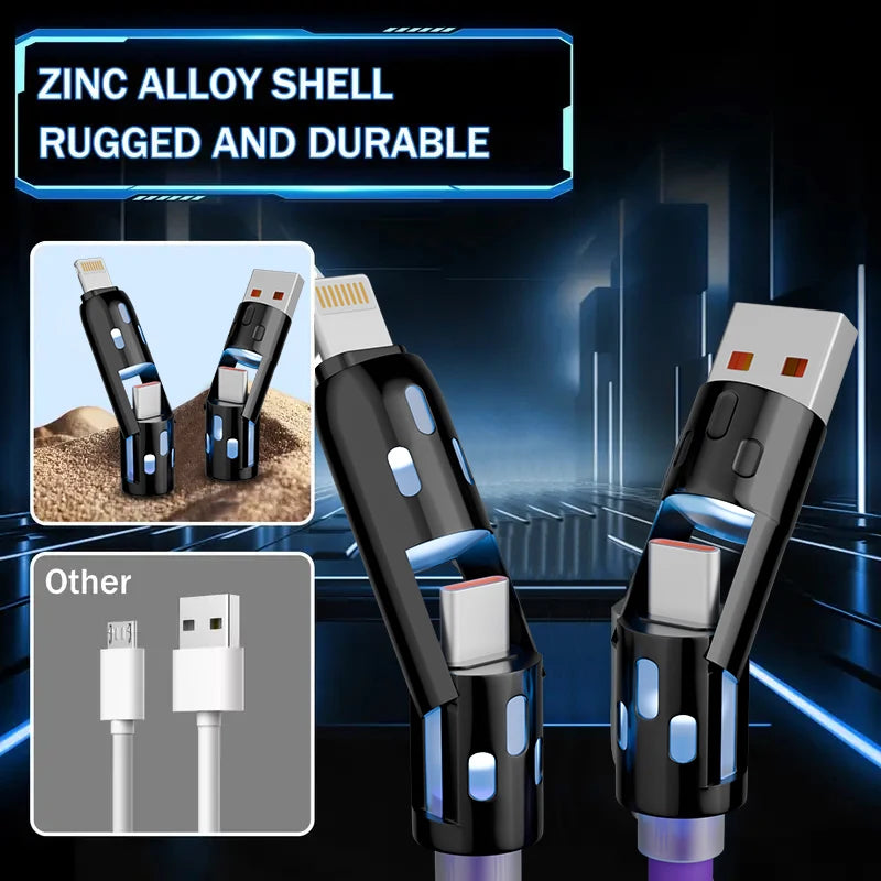 4-in-1 Fast Charge Multi-Device Cable
