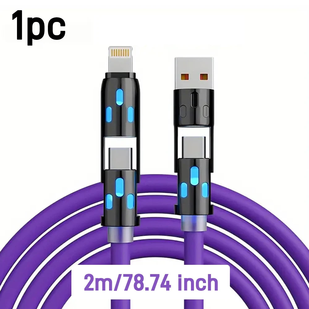 4-in-1 Fast Charge Multi-Device Cable