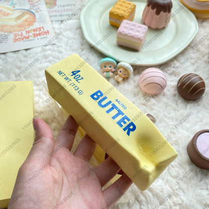 Butter Stick Squishy Toy Slow Rising Squeeze Toy Butter Bar Brick Squishy Fidget Toy Anti Stress Release Hand Relax Gift Toy
