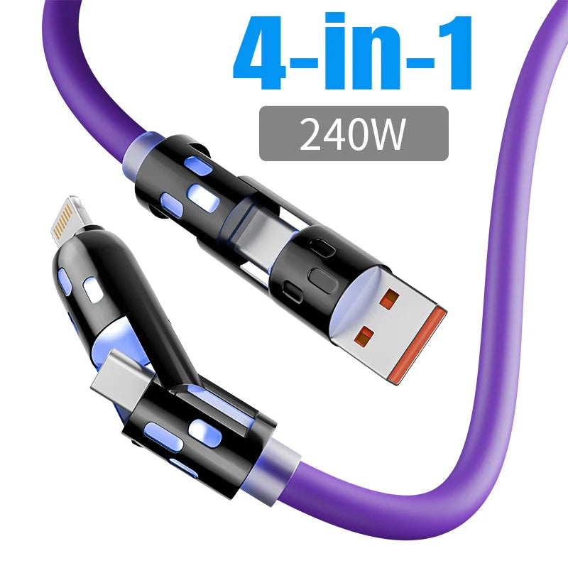 4-in-1 Fast Charge Multi-Device Cable